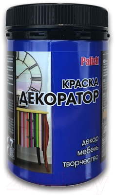 Краска Palizh Декоратор Акриловая (320г, ультрамарин)