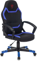 Кресло геймерское Бюрократ Zombie 10 (черный/синий) - 