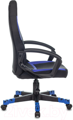 Кресло геймерское Бюрократ Zombie 10 (черный/синий)