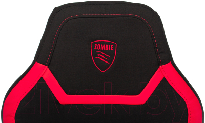 Кресло геймерское Бюрократ Zombie 10 (черный/красный)