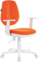 Кресло детское Brabix Fancy MG-201W / 532410 (белый/оранжевый TW-96-1) - 