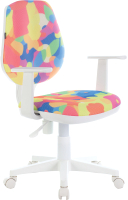 Кресло детское Brabix Fancy MG-201W / 532406 (белый/Abstract) - 
