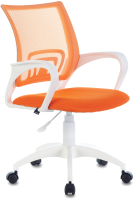 Кресло офисное Brabix Fly MG-396W / 532401 (белый/оранжевый TW-38-3/TW-96-1) - 