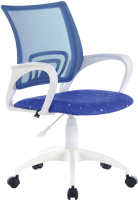 Кресло офисное Brabix Fly MG-396W / 532405 (белый/темно-синий TW-05/Space) - 