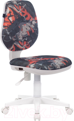 Кресло детское Brabix Fancy MG-201W / 532415 (белый/Graffity)