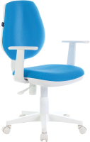 Кресло детское Brabix Fancy MG-201W / 532411 (белый/голубой TW-55) - 