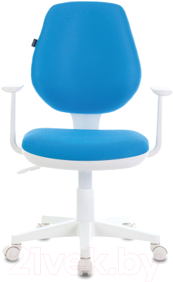 Кресло детское Brabix Fancy MG-201W / 532411 (белый/голубой TW-55)