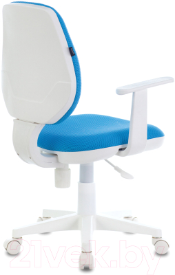 Кресло детское Brabix Fancy MG-201W / 532411 (белый/голубой TW-55)