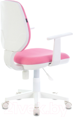 Кресло детское Brabix Fancy MG-201W / 532409 (белый/розовый TW-13A)