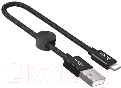 Изображение товара Кабель Hoco X35 AM-8pin Lightning (0.25м, черный)