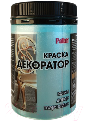 Краска Palizh Декоратор Акриловая (250г, голубой жемчуг)