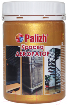 

Краска Palizh, Золотистый, Декоратор Акриловая