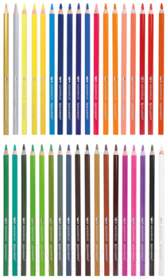 Набор цветных карандашей Brauberg Premium Aquarelle / 181674 (36цв)