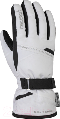 Перчатки лыжные Reusch Hannah R-Tex XT / 6031213 1101 (р-р 6, White/Black)
