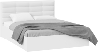 Двуспальная кровать ТриЯ Агата тип 1 с ПМ 160x200 (белый) - 