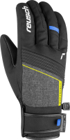 Перчатки лыжные Reusch Luca R-Tex XT / 6101251-7623 (р-р 10.5, Black Melange/Safety Yellow/Brilliant) -