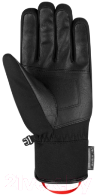 Перчатки лыжные Reusch Luca R-Tex XT / 6101251-7680 (р-р 8, Black/Black Melange/Fire Red)