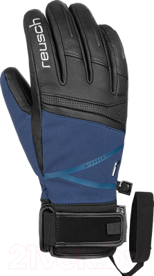 Перчатки лыжные Reusch Mikaela Shiffrin R-Tex XT / 6131254-7787 (р-р 7, Black/Dress Blue)