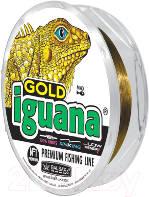 Леска монофильная Balsax Iguana Gold 0.10мм / 0067596 (100м)