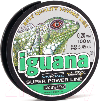 Леска монофильная Balsax Iguana Box 0.20мм / 0067589 (100м)