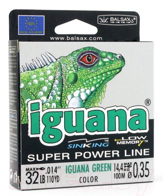 Изображение товара Леска монофильная Balsax Iguana Box 0.35мм / 0067592 (100м)