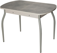 

Обеденный стол Аврора, Ривьера Премиум пластик 110-142x70