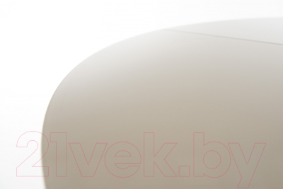 Обеденный стол Аврора Ривьера D900 (капучино/белый/ножки массив белый)