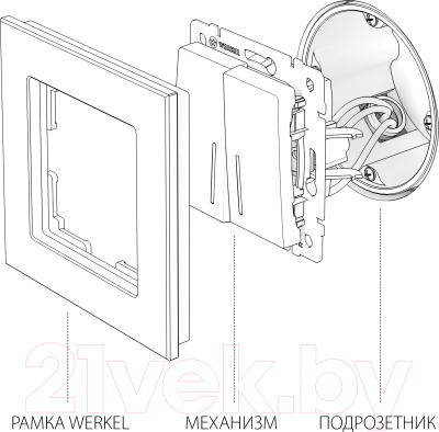 Выключатель Werkel W1122101 / a051112 (белый)