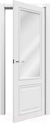 Дверь межкомнатная MDF Techno Stefany 3112 90x200 (белый лакомат)