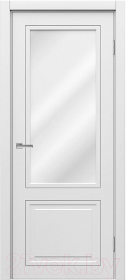 Дверь межкомнатная MDF Techno Stefany 3112 90x200 (белый лакомат)