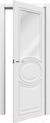 Дверь межкомнатная MDF Techno Stefany 3119 60x200 (белый лакомат)