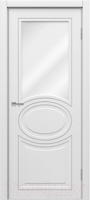 Дверь межкомнатная MDF Techno Stefany 3119 60x200 (белый лакомат)