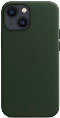 Чехол-накладка Apple Leather Case With MagSafe для iPhone 13 Mini / MM0J3 (Sequoia Green)