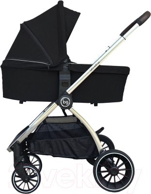 Детская универсальная коляска Bubago Lacio Chrom 2 в 1 / BG200 (черный)