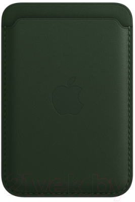 

Кардхолдер Apple, Зеленый, Leather Wallet With MagSafe для iPhone / MM0X3