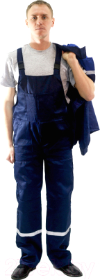 Комплект рабочей одежды Перспектива Стандарт-2 (р-р 48-50 / 158-164, темно-синий/василек)