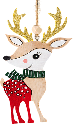 Елочная игрушка Erich Krause Decor Олененок-золотые рога / 53591 - 