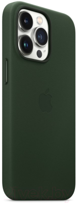 Чехол-накладка Apple Leather Case With MagSafe для iPhone 13 Pro / MM1G3 (Sequoia Green)