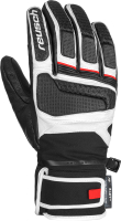 Перчатки лыжные Reusch Profi SL / 6001110-7745 (р-р 10, Black/White/Fluo Red) - 