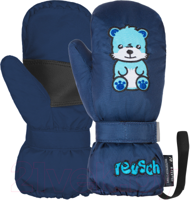 Варежки лыжные Reusch Cutes R-Tex XT / 6085551 9019 (р-р 1, Ice Bear)