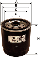 Топливный фильтр Filtron PP979/1 - 