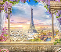 Фотообои листовые Citydecor Вид на Париж (300x254) - 