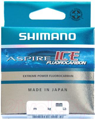 Леска монофильная Shimano Aspire Silk S Ice 0.145мм зимняя / ASSSI5014 (50м)