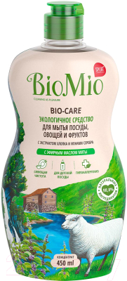 Средство для мытья посуды BioMio Мята (450мл)