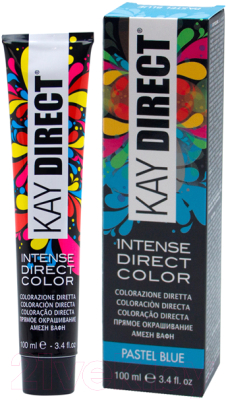 Пигмент прямого действия Kaypro Kay Direct Pastel Blue питающий для придания блеска (100мл, пастель голубой)
