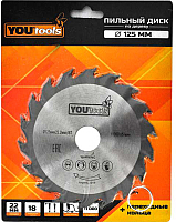 Пильный диск Yourtools Z18 125/22мм - 