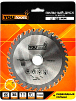 Пильный диск Yourtools Z36 125/22мм - 