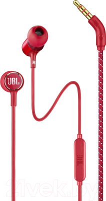 Наушники-гарнитура JBL Live 100 / LIVE100RED (красный)