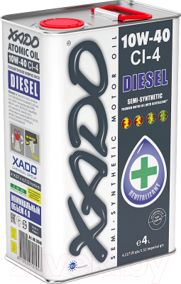 Моторное масло Xado Atomic Oil 10W40 CI-4 Diesel / ХА 20249 (4л)