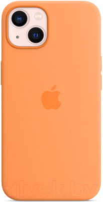 Чехол-накладка Apple Silicone Case With MagSafe для iPhone 13 / MM243 (Marigold)